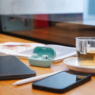 9. Słuchawki douszne Teufel REAL BLUE TWS 3 True-Wireless Bluetooth mgliste zielone - Słuchawki - 20 KHz