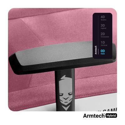 7. Fotel gamingowy DIABLO X-GAMER różowo-biały