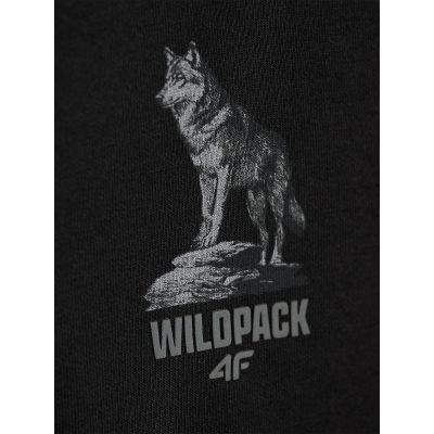 7. Bluza dresowa regular z kapturem chłopięca 4F 4FJKAW26TSWSM3153-20S