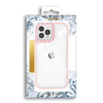 5. Kingxbar Sparkle Series etui iPhone 13 Pro z kryształami obudowa pokrowiec na tył plecki różowy