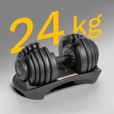 31. Hantel żeliwny regulowany automat 24 kg REBEL ACTIVE