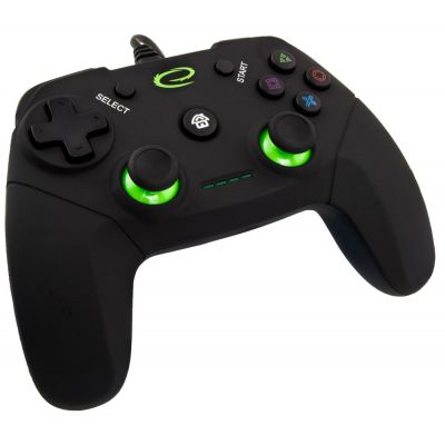 2. Gamepad Esperanza Vanquisher EGG110K (PC, PS3; kolor czarny, kolor zielony)