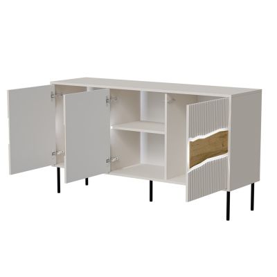 3. Komoda INSERTO 3D 143,5x40x80 kaszmir + LED