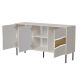 3. Komoda INSERTO 3D 143,5x40x80 kaszmir + LED