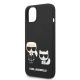 6. Etui Karl Lagerfeld Liquid Silicone Karl&Choupette MagSafe na iPhone 14 Plus - czarne