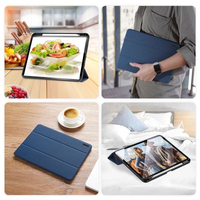 10. Etui Dux Ducis Domo z klapką i smart sleep na Xiaomi Pad 6 / 6 Pro - niebieskie