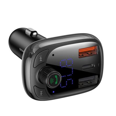 3. Transmiter Bluetooth / ładowarka do samochodu Baseus S-13 (Overseas Edition) - czarny