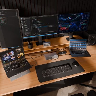 9. Targus DOCK230EUZ stacja dokująca Przewodowa Thunderbolt 5 Srebrny