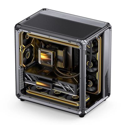 32. Jonsbo X400 PC-Gehäuse, Midi-Tower, ATX, Tempered Glass - grau