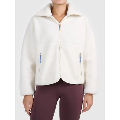 7. Polar sherpa loose ze stójką damski 4F 4FWAW26TFLEF463-11S