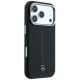 4. Etui Mercedes Leather Semi Wrap Iconic Line MagSafe na iPhone 17 Pro - czarne