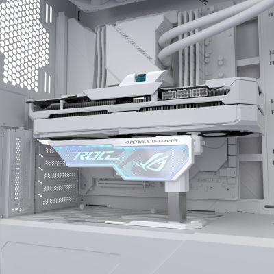 7. Uchwyt na kartę ASUS XH01 ROG HERCULX WHITE