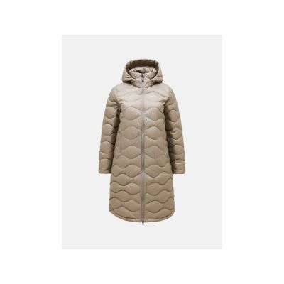 Płaszcz damski PEAK PERFORMANCE Helium Down Coat Women kolor beżowy