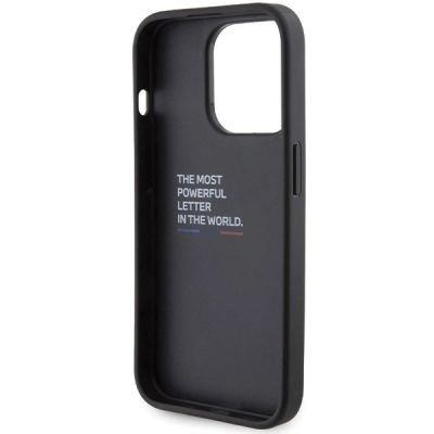 7. Etui BMW Grip Hot Stamp na iPhone 15 Pro - czarne