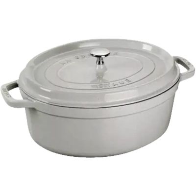STAUB LA COCOTTE Garnek żeliwny owalny 3.2 ltr, truflowy