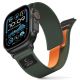 Pasek Tech-Protect Nylon Elite na Apple Watch 44 / 45 / 46 / 49 mm - zielono-pomarańczowy