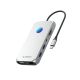 Stacja dokująca USB-C Orico XCR 12w1 RGB 3x USB-A 3.1 1x USB-A 2.0 1x USB-C PD 100 W 1x USB-C 3.1 1x HDMI 1.4 4K 30Hz 1x VGA 1080p 1x microSD/SD 3.0 1x RJ Gigabit Ethernet 1x Audio CTIA 3,5 mm - srebrna