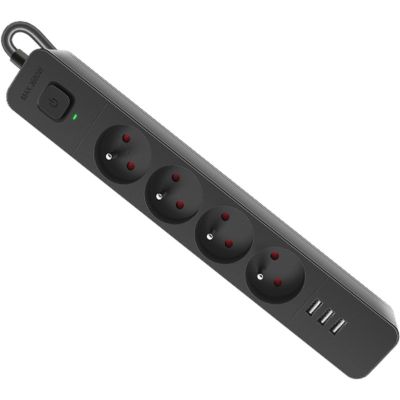 DEFENDER LISTWA ZASILAJĄCA SFS 135 4 GNIAZDA + 3XUSB 5M CZARNA 99458