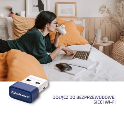 5. QOLTEC ADAPTER WI-FI BEZPRZEWODOWY STANDARD N | BT 4.0 USB