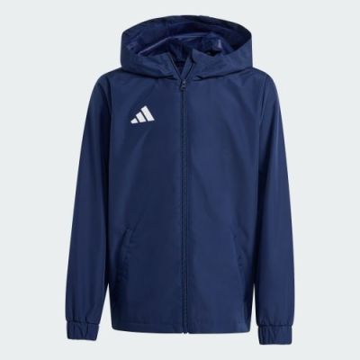 7. Kurtka dla dzieci adidas Entrada 26 All Weather granatowa JZ9103 116cm