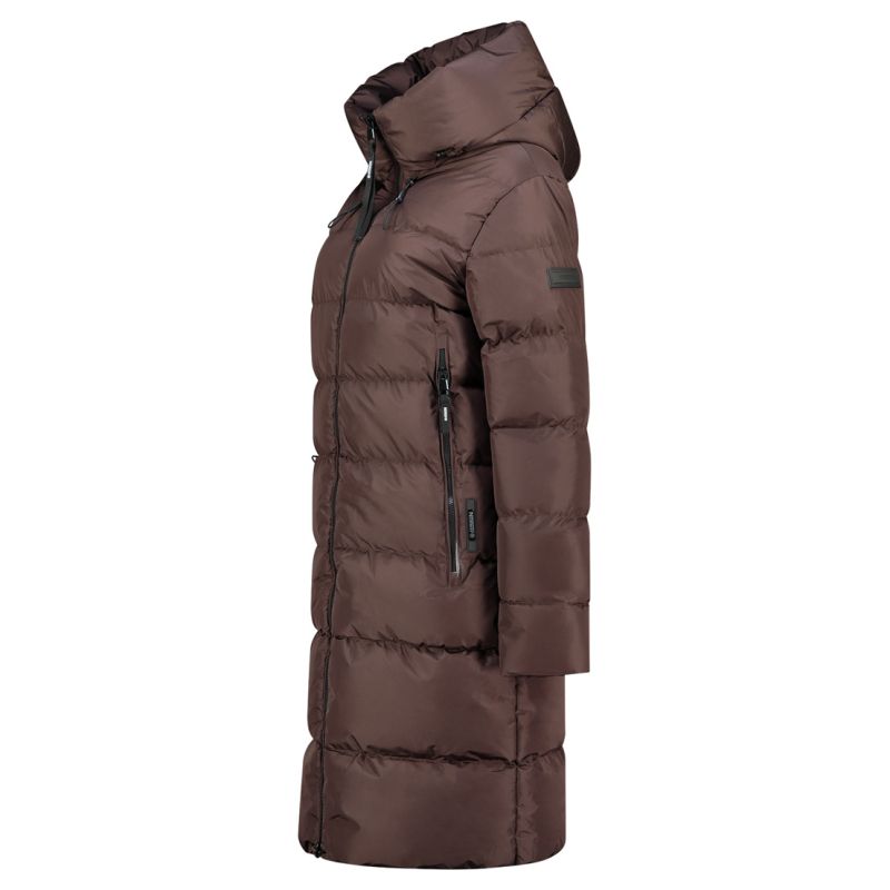 4. Parka damska Geographical Norway APRIL DBROWN DB LADY 0116-2 (WZ7108F/GN-DARK BROWN)