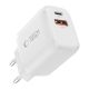 4. Ładowarka sieciowa Tech-Protect NCA20 PD 20W QC3.0 USB-A / USB-C + Kabel USB-C / Lightning 100cm - biała