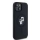 4. Etui Karl Lagerfeld Silicone Karl&Choupette MagSafe na iPhone 15 Plus / 14 Plus - czarne
