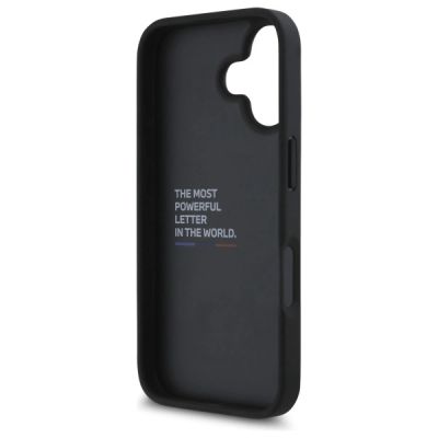 7. Etui BMW M Grip Stand Smooth and Carbon na iPhone 16 - czarne