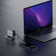 6. Ładowarka sieciowa Cuktech AD1204U 120 W z wyświetlaczem i kablem USB-C - srebrna