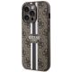 2. Etui Guess 4G Printed Stripes MagSafe na iPhone 14 Pro Max - brązowe