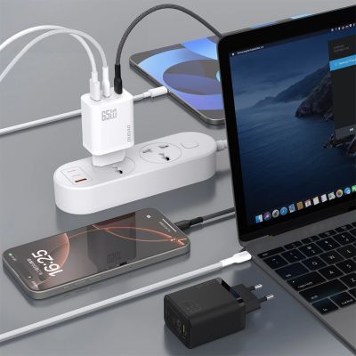 4. Ładowarka sieciowa Dudao A29C 65W GaN + kabel USB-C - czarna