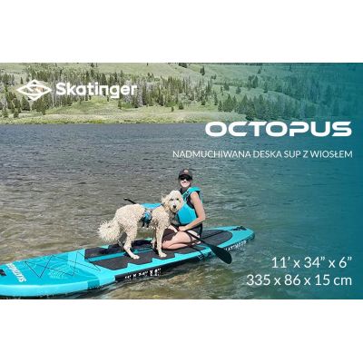 4. Deska SUP SKATINGER Octopus 335x86x15 cm Allround