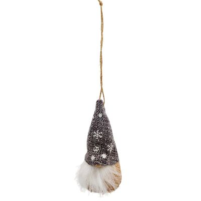 3. ZAWIESZKA BOMBKA SKRZAT SZARY 11CM