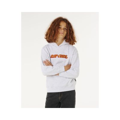 Bluza chłopięca RIP CURL Eternal Shred Logo Hood-Boy szara
