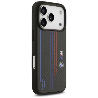 3. Etui BMW M Kevlar Lines & Logo MagSafe na iPhone 17 Pro - czarne