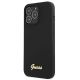 3. Etui Guess Silicone Script Gold Logo MagSafe na iPhone 13 Pro / iPhone 13 - czarne