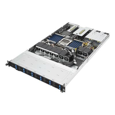 6. Platforma Asus Rack (1U) RS501A-E12-RS12U AMD Epyc 9005/9004 (12x NVMe/SATA HS, 2xM.2, 2x1Gbe, IPMI, 1+1 1600W)