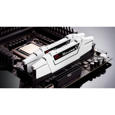 4. G.SKILL RIPJAWSV DDR4 2X8GB 3200MHZ CL16 REV2 WHITE F4-3200C16D-16GVWB