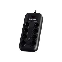 CyberPower P0820SUF0-DE ochrona przeciwprzepięciowa Czarny 8 x gniazdo sieciowe 200 - 250 V 1,8 m