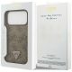 8. Etui Guess 4G nauble Card Triangle na iPhone 18 Pro Max / 17 Pro Max - brązowe