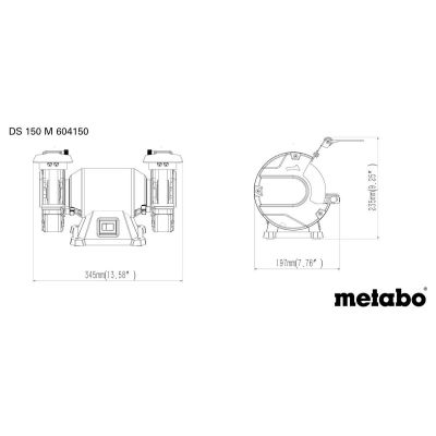 4. METABO.SZLIFIERKA STOŁOWA DS 150 M 370W
