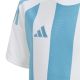4. Koszulka dla dzieci adidas Striped 24 Jersey biało-błękitna IW2137