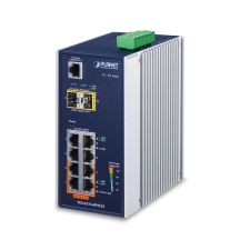 PLANET IGS-4215-4P4T2S łącza sieciowe Zarządzany L2/L4 Gigabit Ethernet (10/100/1000) Obsługa PoE Niebieski, Biały