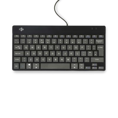 2. R-Go Tools Ergonomiczna R-Go Compact Break klawiatura, z oprogramowaniem do robienia przerw, QWERTY (UK), przewodowa, czarna
