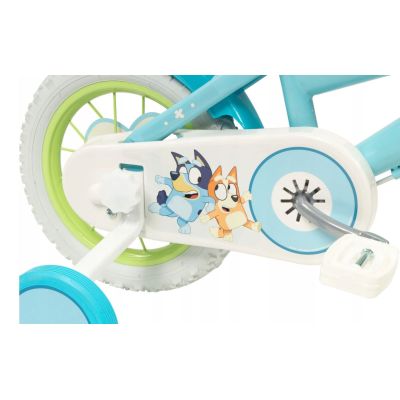 24. Rower dziecięcy TOIMSA Bluey 12"  Błękitno-limonkowy
