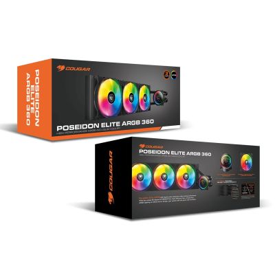 3. COUGAR Chłodzenie wodne procesora Poseidon Elite 360, ARGB