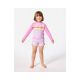 3. Lycra RIP CURL Rainbow Tide Ls Rash Vest-Girl różowy