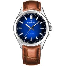 Zegarek Męski Giewont Elegance Sapphire Brązowo Niebieski GW5160-A7
