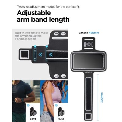 9. Armband Spigen A703 sportowy 6.9'' - czarny