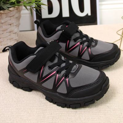 7. Buty trekkingowe na rzep American Club Jr AM902A szare 